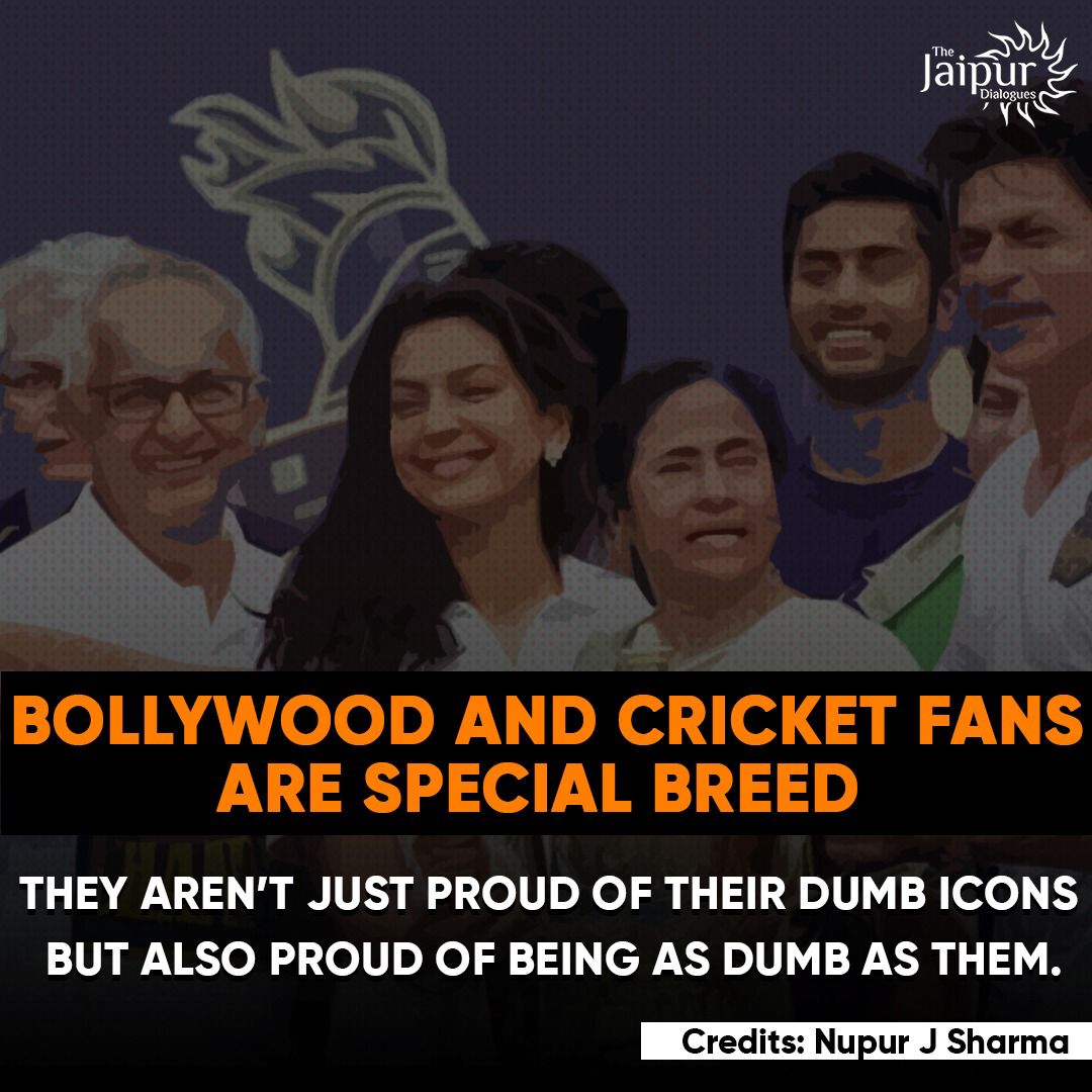  The dumbness of Bollywood and Cricket fans is unbelievable